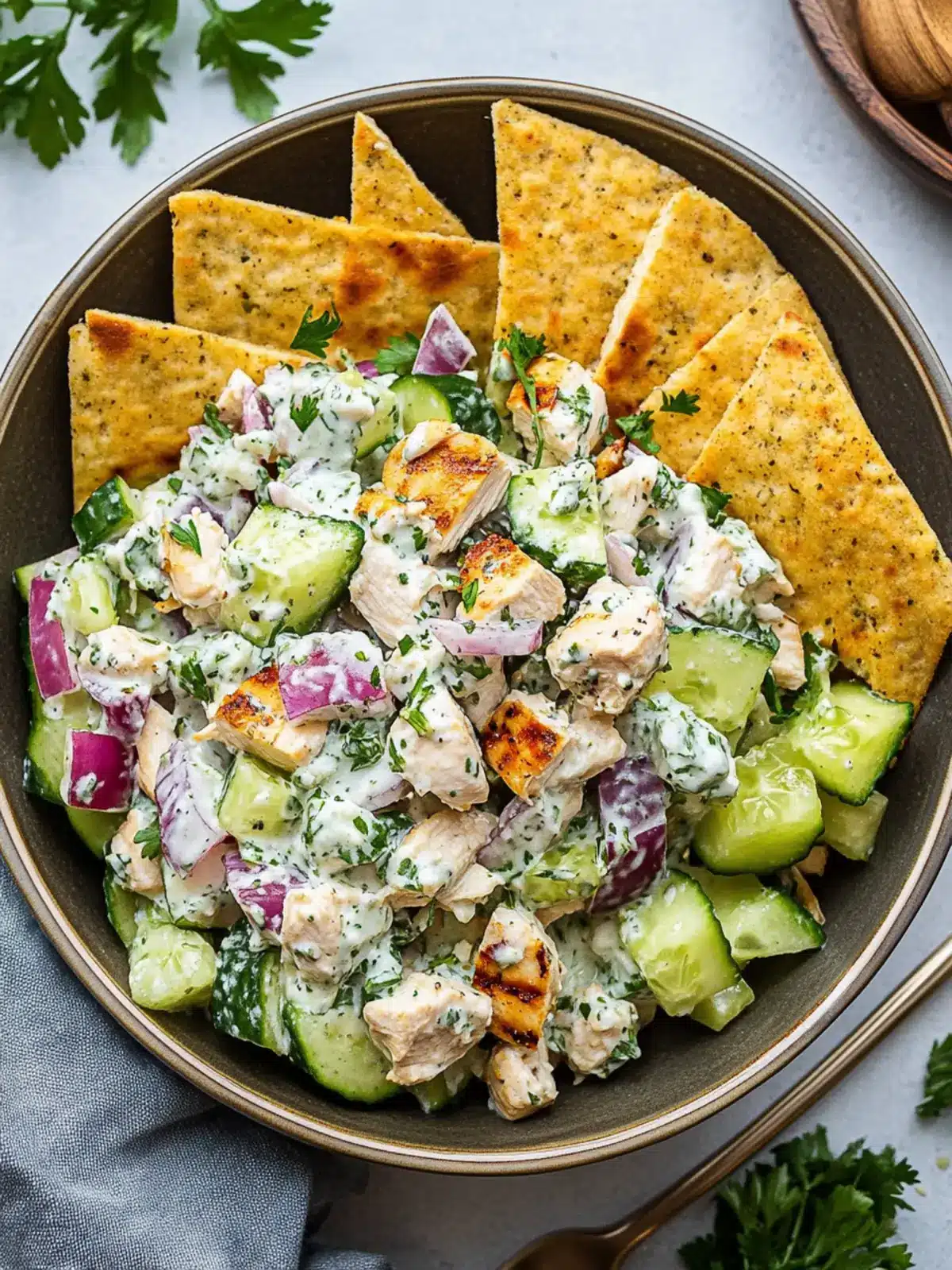 Refreshing Tzatziki Chicken Salad for a Vibrant Meal Upgrade 4 Tzatziki Chicken Salad