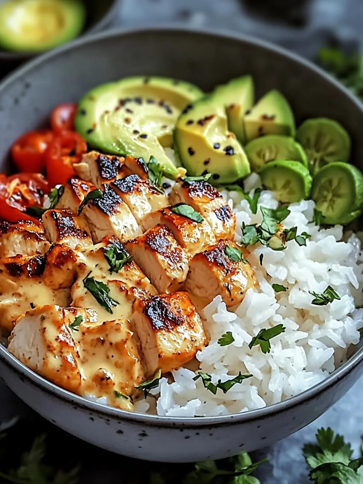 Delicious Coconut Chicken Rice Bowl in Under 30 Minutes 2 Coconut Chicken Rice Bowl
