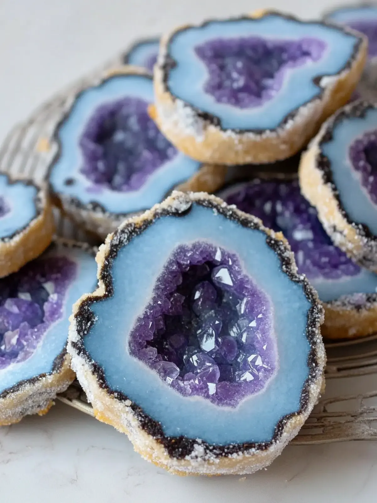 Delicious Geode Cookies That Spark Joy and Delight Your Guests 3 Geode Cookies