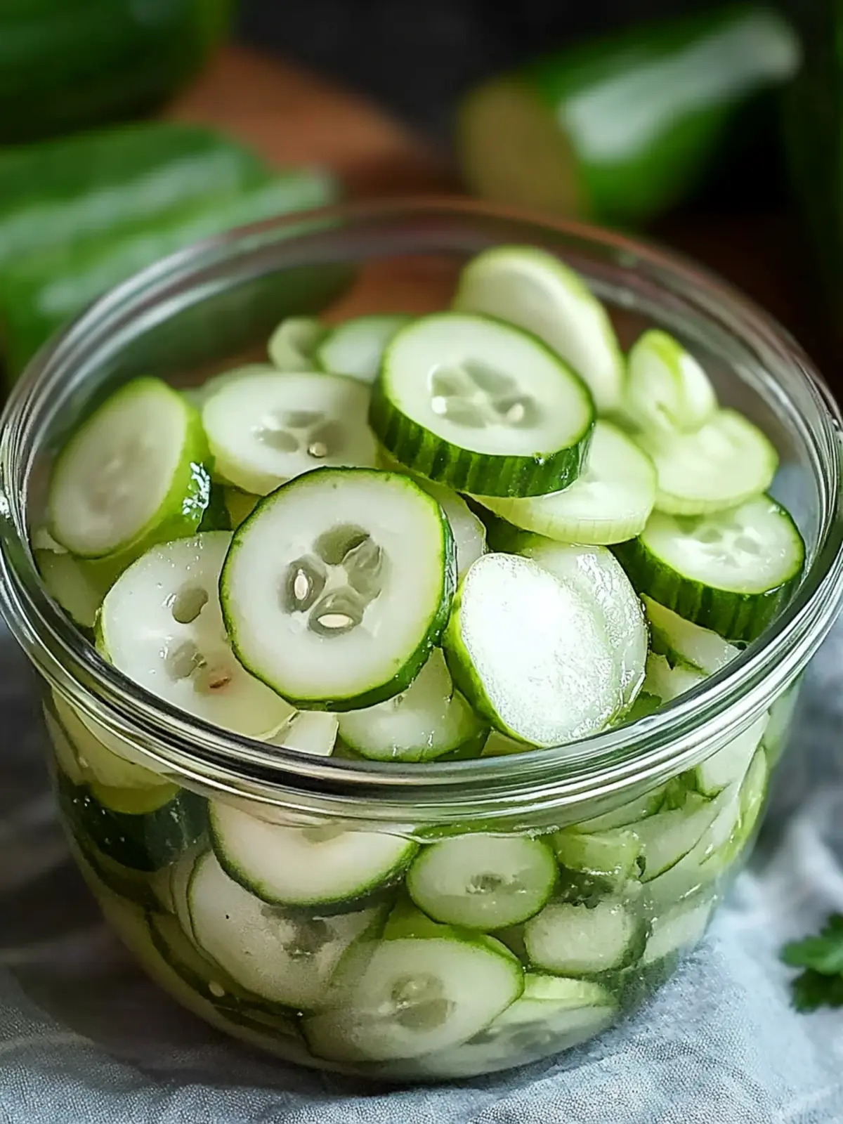 Crispy Cucumber and Onions in Vinegar: Refreshing Delight 5 Cucumber and Onions in Vinegar