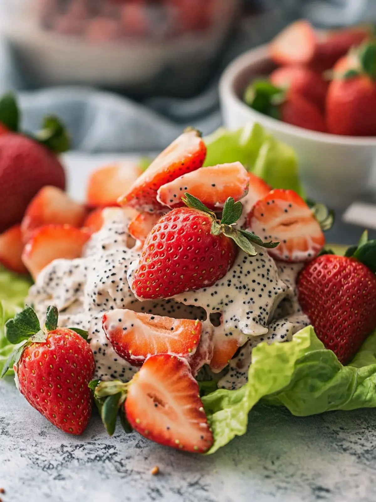 Refreshing Strawberry Poppy Seed Chicken Salad Recipe You'll Love 3 Strawberry Poppy Seed