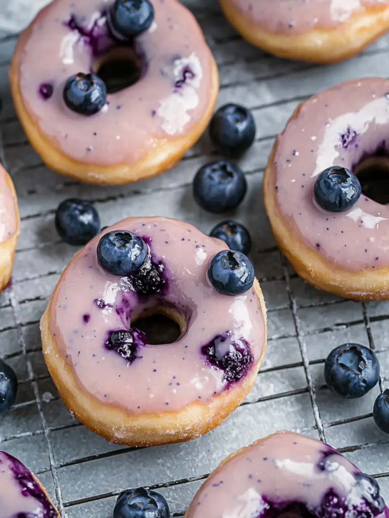 Baked Blueberry Donuts