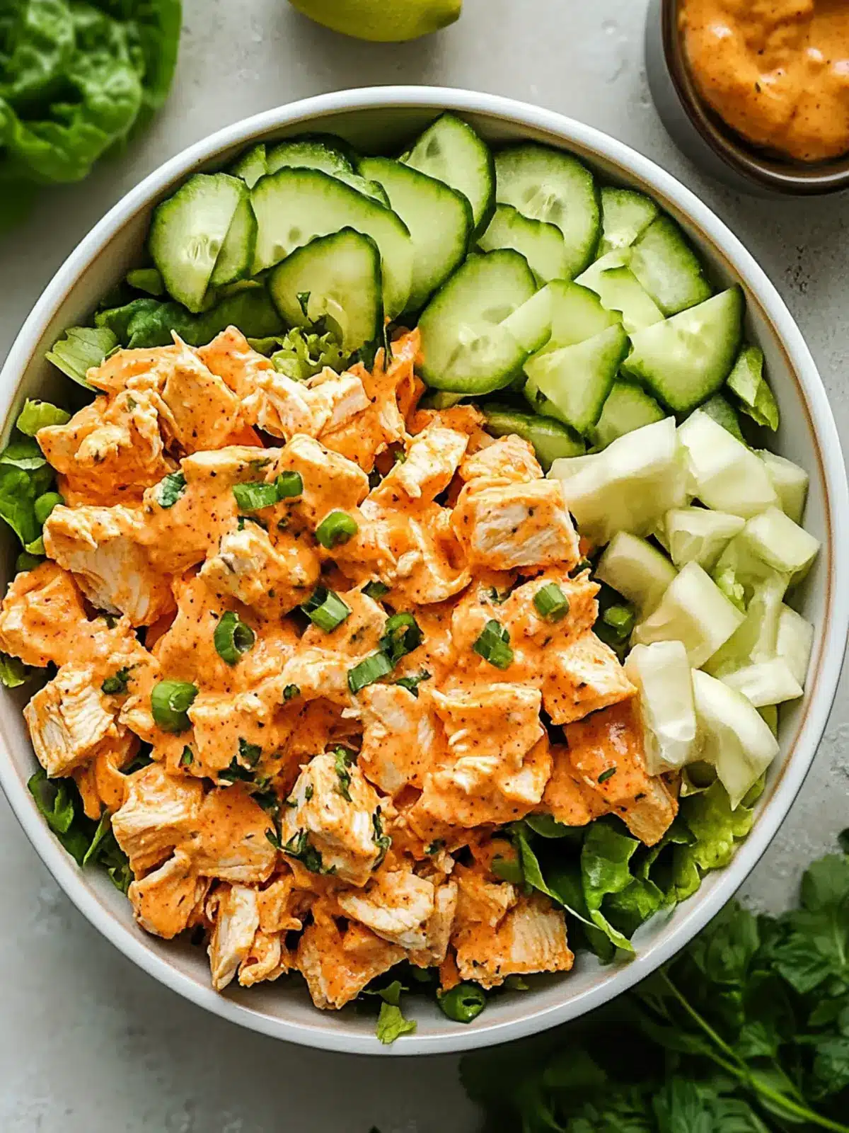 Creamy Veggie-Loaded Buffalo Chicken Salad for Tasty Meal Prep 2 Creamy Veggie-Loaded Buffalo Chicken Salad