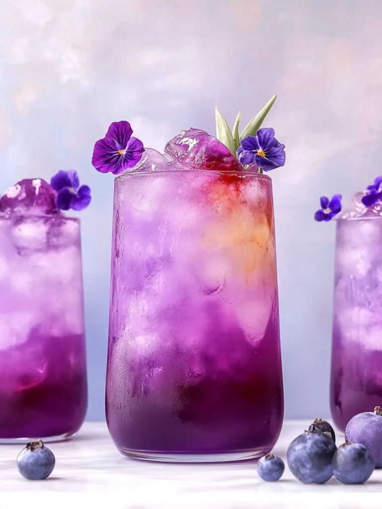 Pretty Purple Mocktail