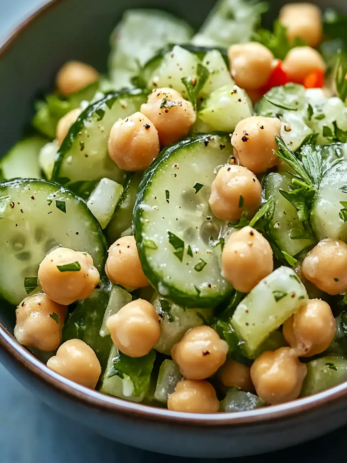 Chickpea Cucumber Salad: Quick, Creamy, and So Refreshing 4 Chickpea Cucumber Salad