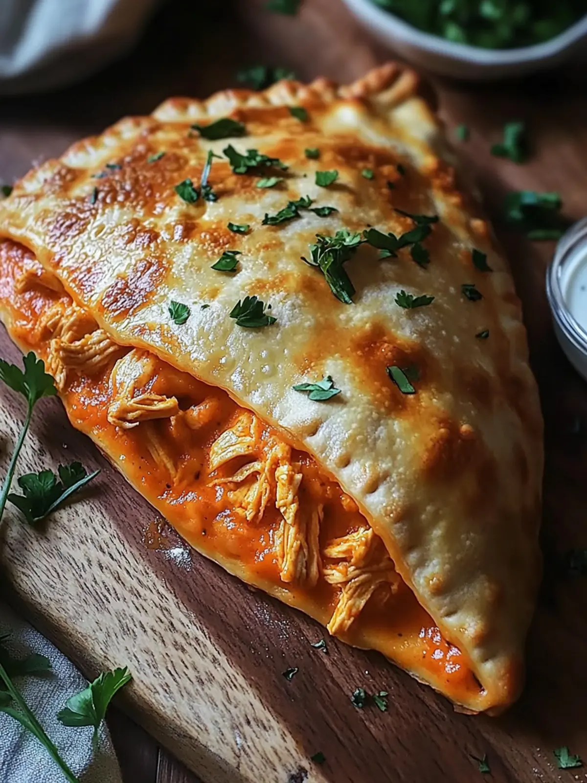 Buffalo Chicken Calzone: Easy Spicy Comfort Food Delight 5 Buffalo Chicken Calzone