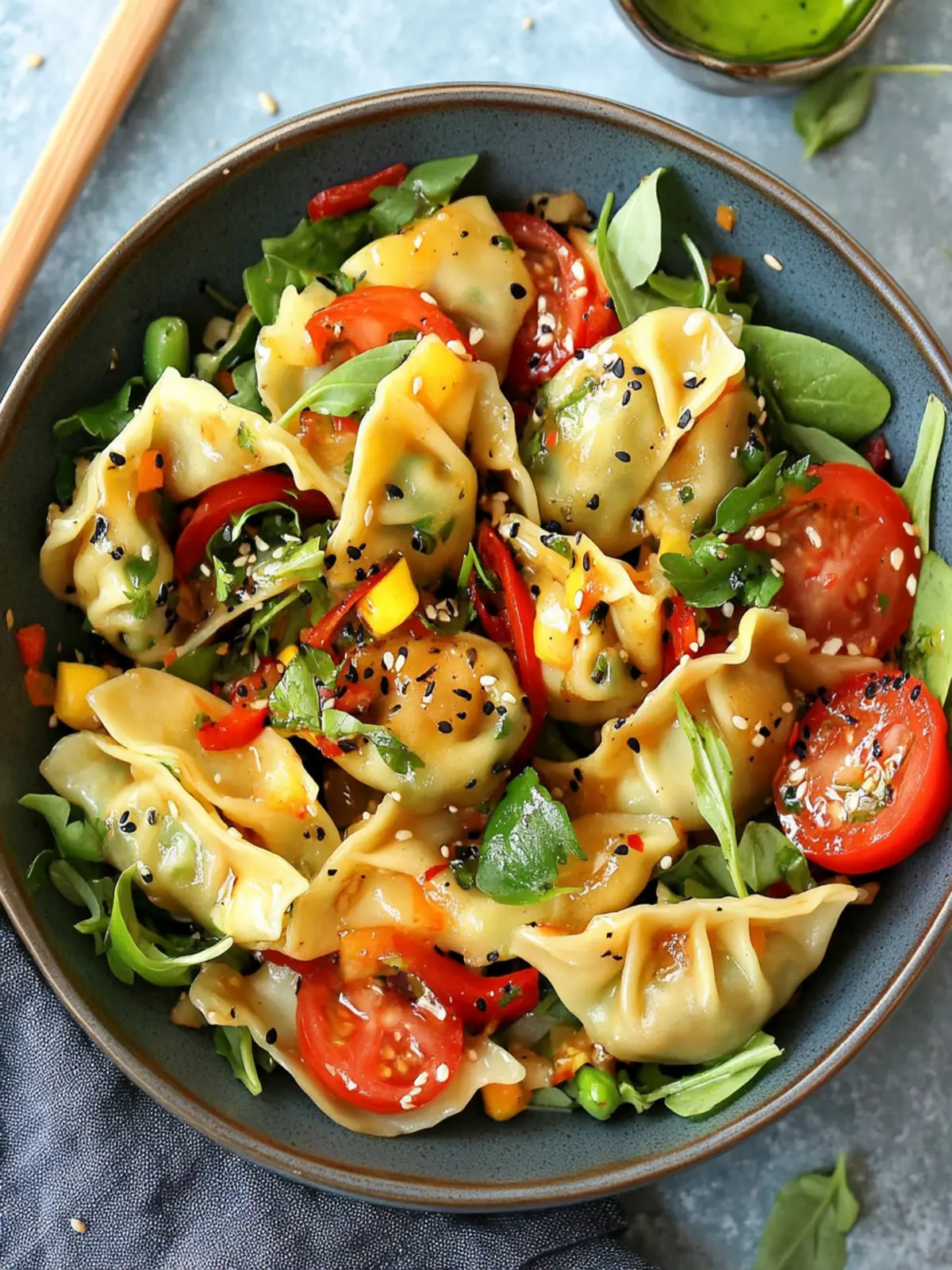 Zesty Potsticker Salad: A Refreshing Vegan Delight 4 Potsticker Salad