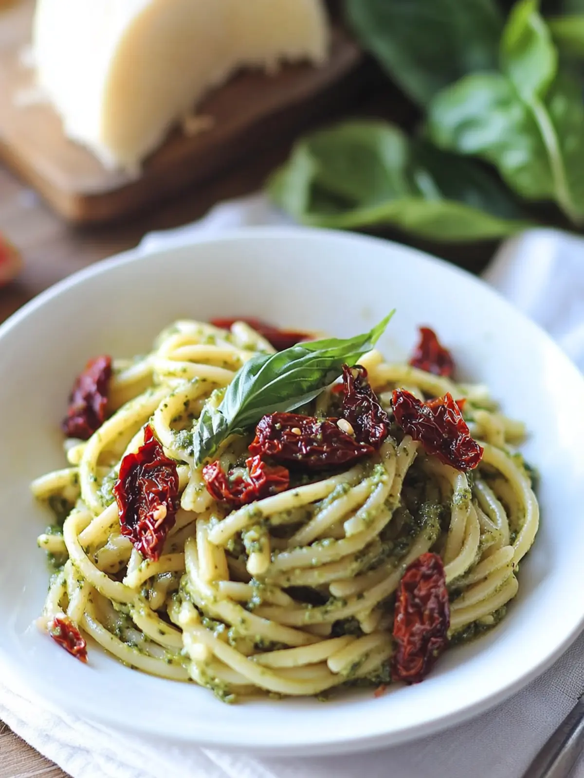 Wholesome Pesto Pasta with Sun Dried Tomatoes and Goodness 2 Pesto Pasta with Sun Dried Tomatoes