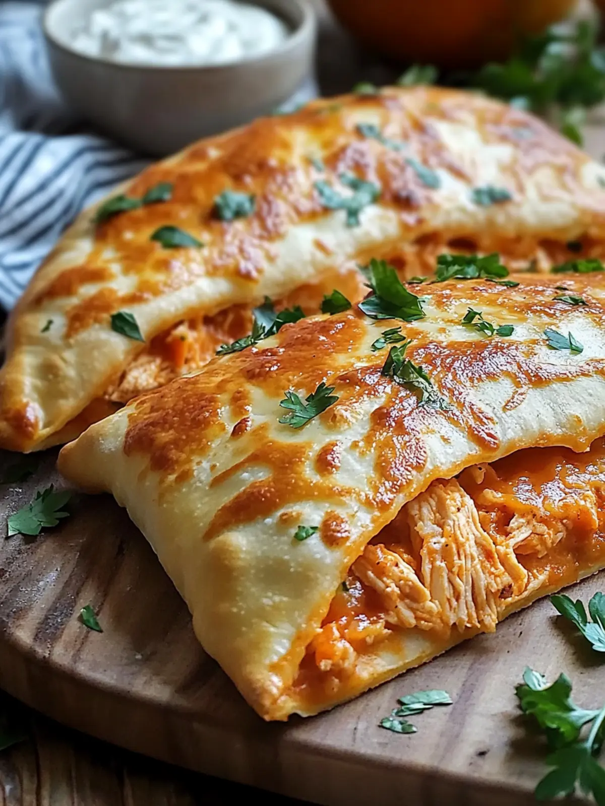Buffalo Chicken Calzone: Easy Spicy Comfort Food Delight 2 Buffalo Chicken Calzone