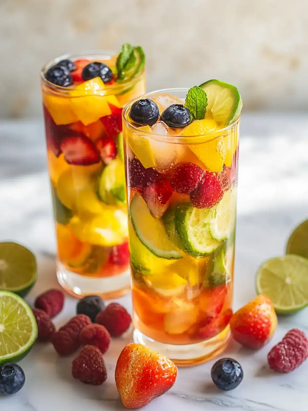 Rainbow Sangria: A Refreshing Burst of Summer Colors 2 Rainbow Sangria
