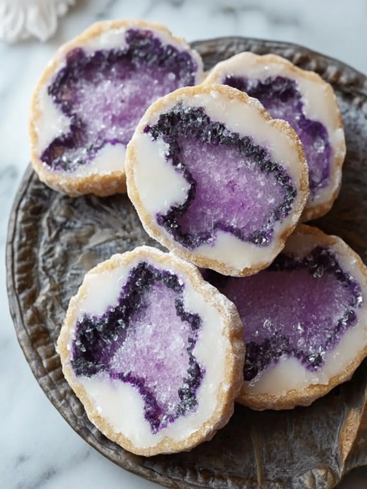 Delicious Geode Cookies That Spark Joy and Delight Your Guests 5 Geode Cookies
