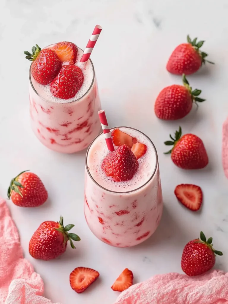Korean Strawberry Milk