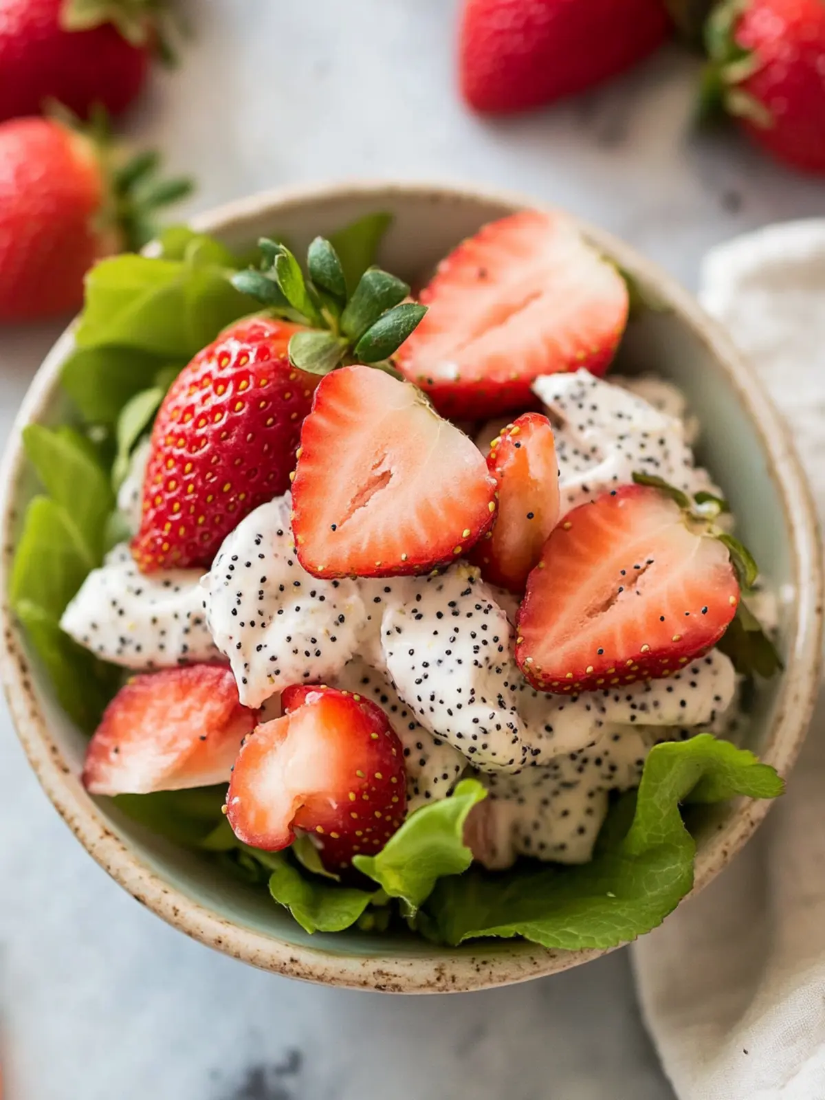 Refreshing Strawberry Poppy Seed Chicken Salad Recipe You'll Love 5 Strawberry Poppy Seed
