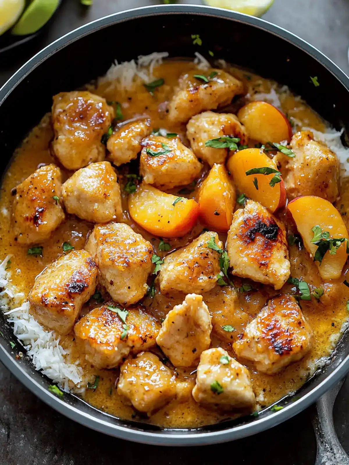 Crispy Coconut Peach Chicken Recipe for Flavor Lovers 2 Coconut Peach Chicken