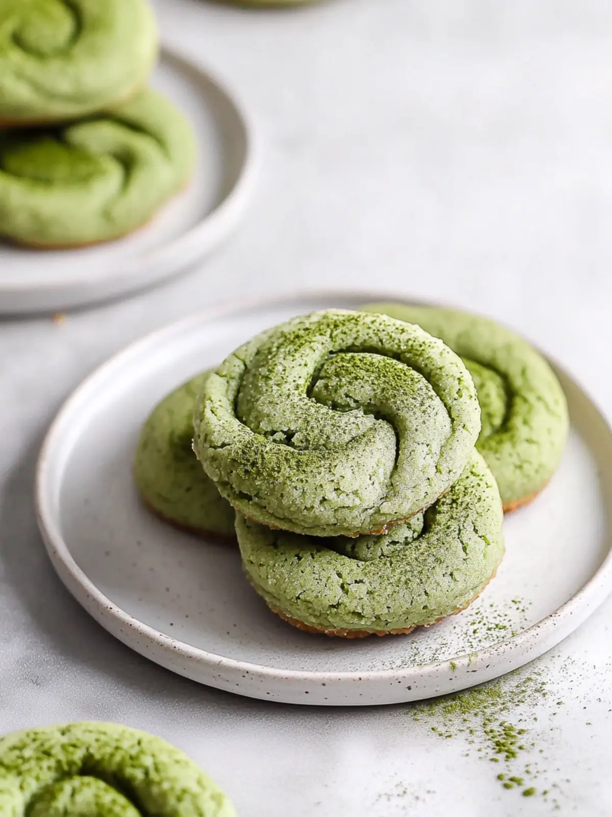 Irresistible Matcha Latte Cookies with Creamy Topping 2 Matcha Latte Cookies