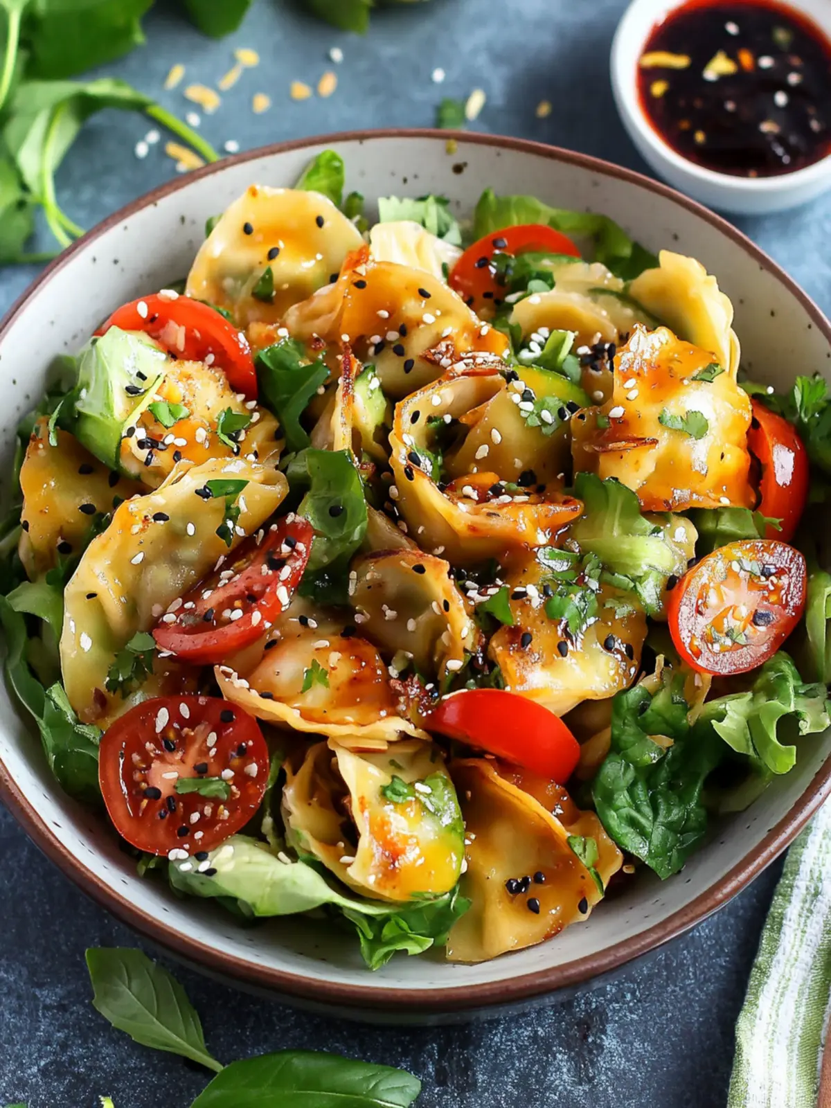 Zesty Potsticker Salad: A Refreshing Vegan Delight 5 Potsticker Salad